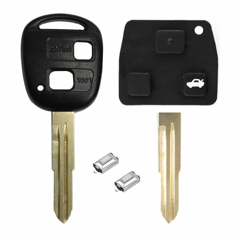 Toyota DIY Repair Kit Replacement 2 Button Remote Car Key Fob Case