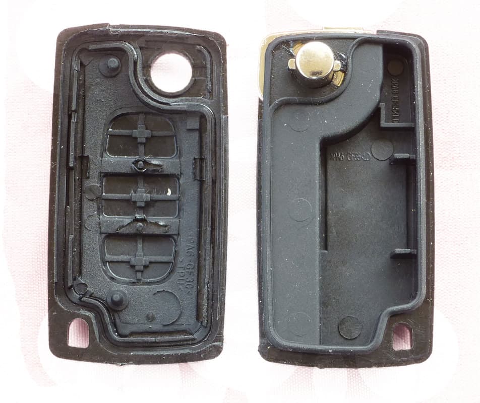Citroen DIY Repair Kit Replacement 3 Button Remote Car Key Fob Case
