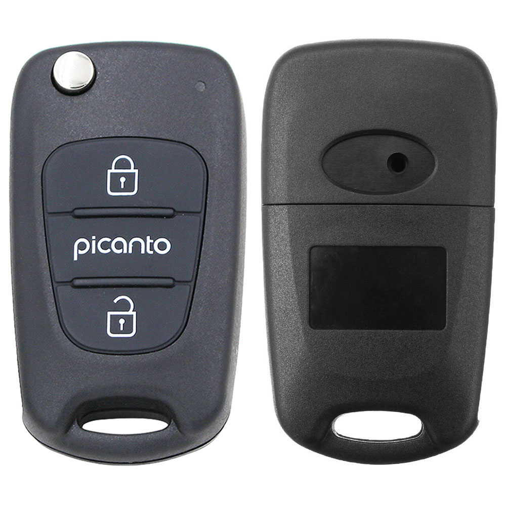 3 Button Remote Car Key Fob Case for Kia Ceed Pro Rio Sorento with PICANTO Logo