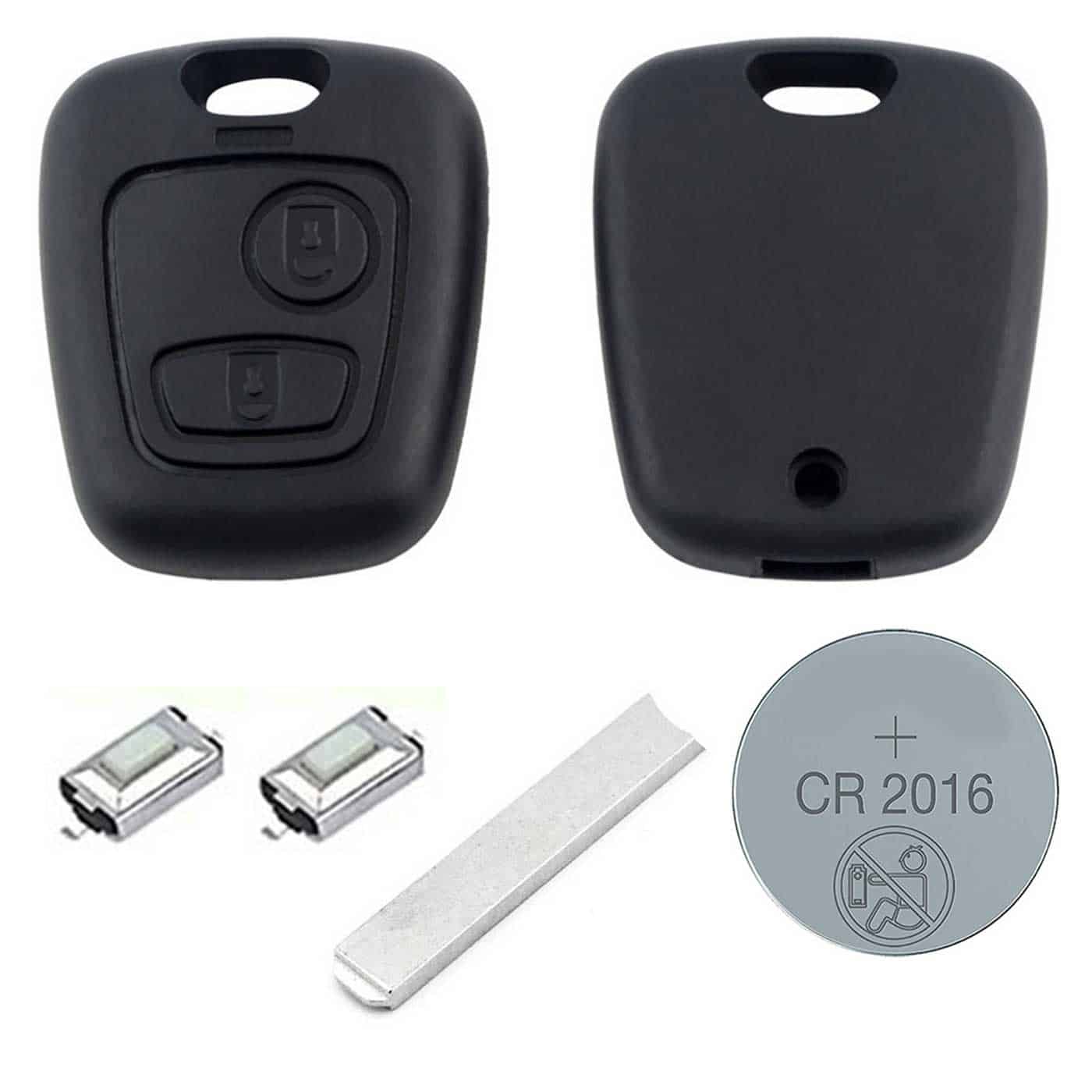 DIY Repair Kit For Toyota Aygo 2 Button Remote Key Fob Case Switches